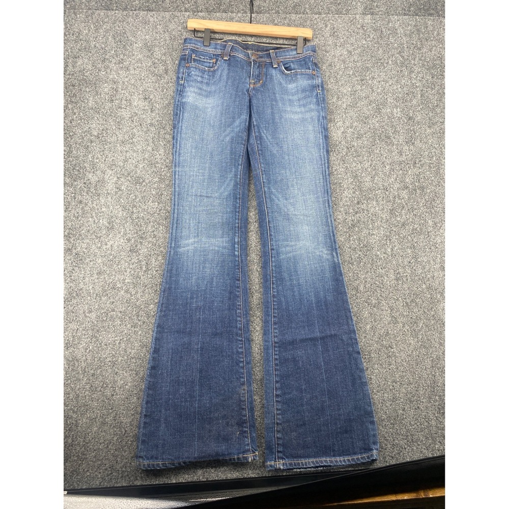 Citizens of Humanity Kelly Flare Jeans Womens 27 Blue Denim Low Rise Wide Leg